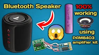 Diy Bluetooth Speaker 😱 || PAM8403 Amplifier Kit Connection