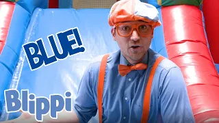 BLIPPI | Amy's Playground - Learning Colours | Learn with Blippi | Educational Videos for Kids