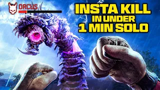 Beating MW3 Zombies WORM BOSS FIGHT with NO GUN! (UNDER 1 MIN)