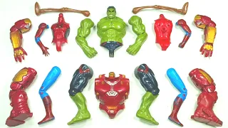 merakit mainan hulk buster vs spider-man vs siren head vs hulk smash ~ avengrs