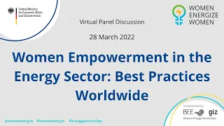 #womenenergize online Event : Women Empowerment in the Energy Sector: Best Practices Worldwide