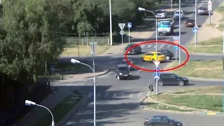 ДТП в Серпухове. Таксист проигнорировал знак STOP... 26  июня 2018г.