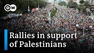Pro-Palestinian rallies held in cities worldwide | DW News