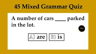 45 English Grammar Quiz | All 12 Tenses Mixed test | Test your English | No.1 Quality English