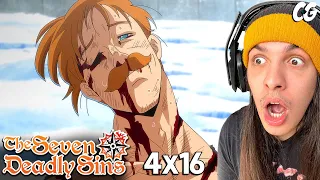 UMA CENA DE ARREPIAR!!! ESCANOR É O MELHOR DE TODOS! - React Nanatsu No Taizai EP 16 Temporada 4