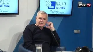 Экс-министр иностранных дел Янис Юрканс в программе "Утро на Балткоме". MIX TV
