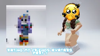 Rating my friends avatars part 1!!||notdreamyroblox 🌸