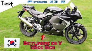 "Test" La 125cc qui veut se faire aussi grosse qu'une 650cc "HYOSUNG GTR 125 de 2016"