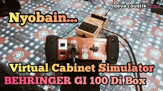 BEHRINGER ULTRA GI 100 DIRECT BOX - DEMO SOUND VIRTUAL CABINET SIMULATOR - BOSS TURBO DISTORTION DS2