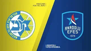 Maccabi FOX Tel Aviv - Anadolu Efes Istanbul Highlights | Turkish Airlines EuroLeague, RS Round 27