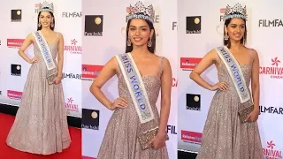 Miss World Manushi Chhillar on Red Carpet of Filmfare Glamour and Style Awards 2017 | eBollywood