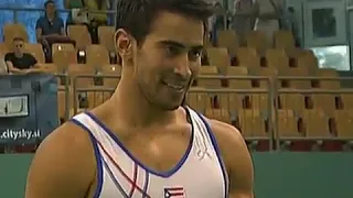 Arthur Zanetti BRA SR EF @ Maribor 2012 (Medal Ceremony)