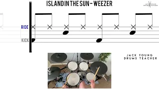 How to Play 🥁   Island In The Sun   Weezer