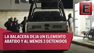 Policías disparan contra sus compañeros por roba tienda en Veracruz