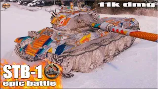 Статист ПРОТИВ ТОЛПЫ ✅ World of Tanks STB-1 лучший бой