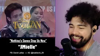 JMIELLE sings "Nothing's Gonna Stop Us Now" live on TNT Online - SINGER HONEST REACTION