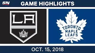 NHL Highlights | Kings vs. Maple Leafs - Oct. 15, 2018