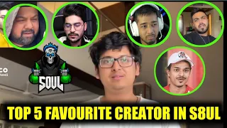 Jokerkihaveli react on top 5 favourite creator in s8ul bootcamp #s8ul #soul