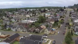 Over Gray's Harbor, Aberdeen & Hoquiam Washington 2018