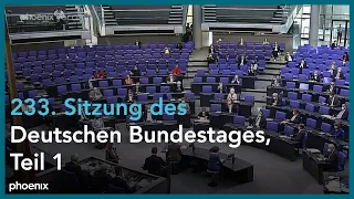 233. Sitzung des Deutschen Bundestages (Teil 1)