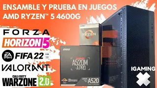 AMD RYZEN 5 4600G VEGA 7, 16GB RAM - ENSAMBLE Y PRUEBA DE RENDIMIENTO