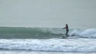 Surfing in New Zealand, Christchurch, New Brighton 29-07-2022