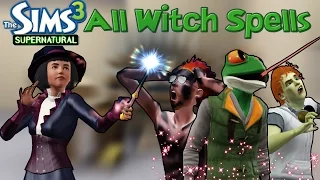 The Sims 3 Supernatural: All Witch Spells (+Store)