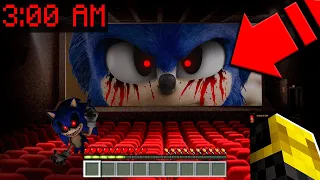 NUNCA VEAS LA PELÍCULA MALDITA DE SONIC A LAS 3 AM EN MINECRAFT 😱