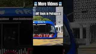 Malaysia's First Automated Rapid Transit (ART) The Smart Trackless Tram Is Back In Putrajaya #shorts