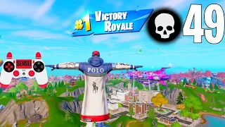 49 Elimination Solo Squads Gameplay "Building Only" Wins (Fortnite Chapter 3 Season 4)