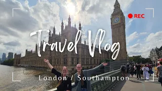 TRAVEL VLOG TO OUR DISNEY CRUISE | LONDON | SOUTHAMPTON