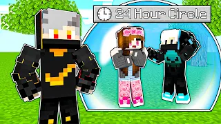 Locking Friends in a 24 HOUR BUBBLE in Minecraft! (Hindi)