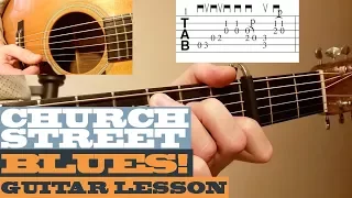 Church Street Blues - Tony Rice - Intermediate Guitar Lesson with TAB