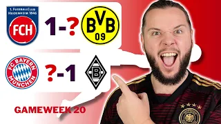 Bundesliga Gameweek 20 Predictions & Betting Tips!