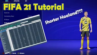 FIFA 21 Tutorial | Change existing player age, potential, height (Very Easy!!!)