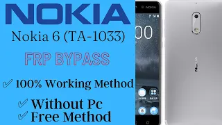 Nokia 6 Frp Bypass | Nokia 6 (TA-1033) Android 9 Bypass Google Account (Witout Pc)