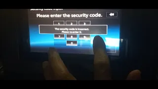 RESET SECURITY CODE /PASSWORD AUDIO JVC