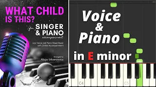 What Child Is This I Greensleeves I Singer & Piano Accompaniment I Low Voice I Sheet Music