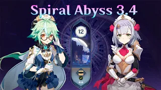 Only 4 stars. Sucrose c6 electro and Noelle c6 national. Spiral Abyss 3.4 - Floor 12 9 Stars