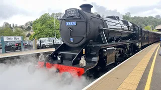 The London to Gloucester  Steam ￼ express via Bath  pulled by Black 5 No 44871 27th April 2024