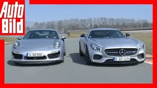 AMG GT S vs. 911 Turbo (2015) Sportliches Duell