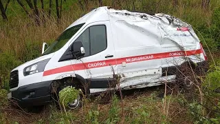 26.05.2024г - «Вылетела из салона, и оказалась раздавлена скорой». Женщина погибла в ДТП в Приморье.