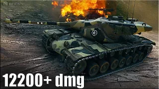 T57 Heavy wot как играть 🌟 12200+ dmg 🌟 медаль ФАДИНА World of Tanks лучший бой т57 хеви