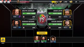 [DOLPH ZIGGLER VS SAMI ZAYN & KEVIN OWENS][]WWE Mayhem Pinfall event gameplay[]1v2