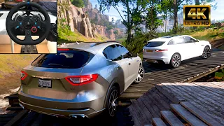 Maserati Levante & Jaguar I-Pace - Forza Horizon 5 | Logitech g29 4K gameplay