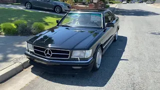 1985 Mercedes 500SEC walk around