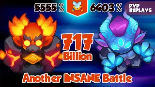 717 Billion - An INSANE Battle Between Meteor vs Demon Hunter | PVP Rush Royale