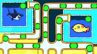 Save The Fish 🐡 / pull The pin level android game save fish pull the pin Puzzle / mobile game