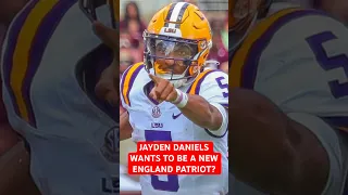 Jayden Daniels WANTS To Be Drafted By The New England Patriots? #shorts