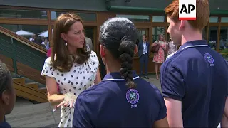 Meghan and Kate arrive for Wimbledon women's final